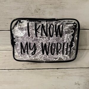 Brand New Custom Black and Clear Inspirational Pouch Gift Set